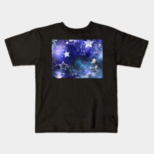 Space background with stars Kids T-Shirt